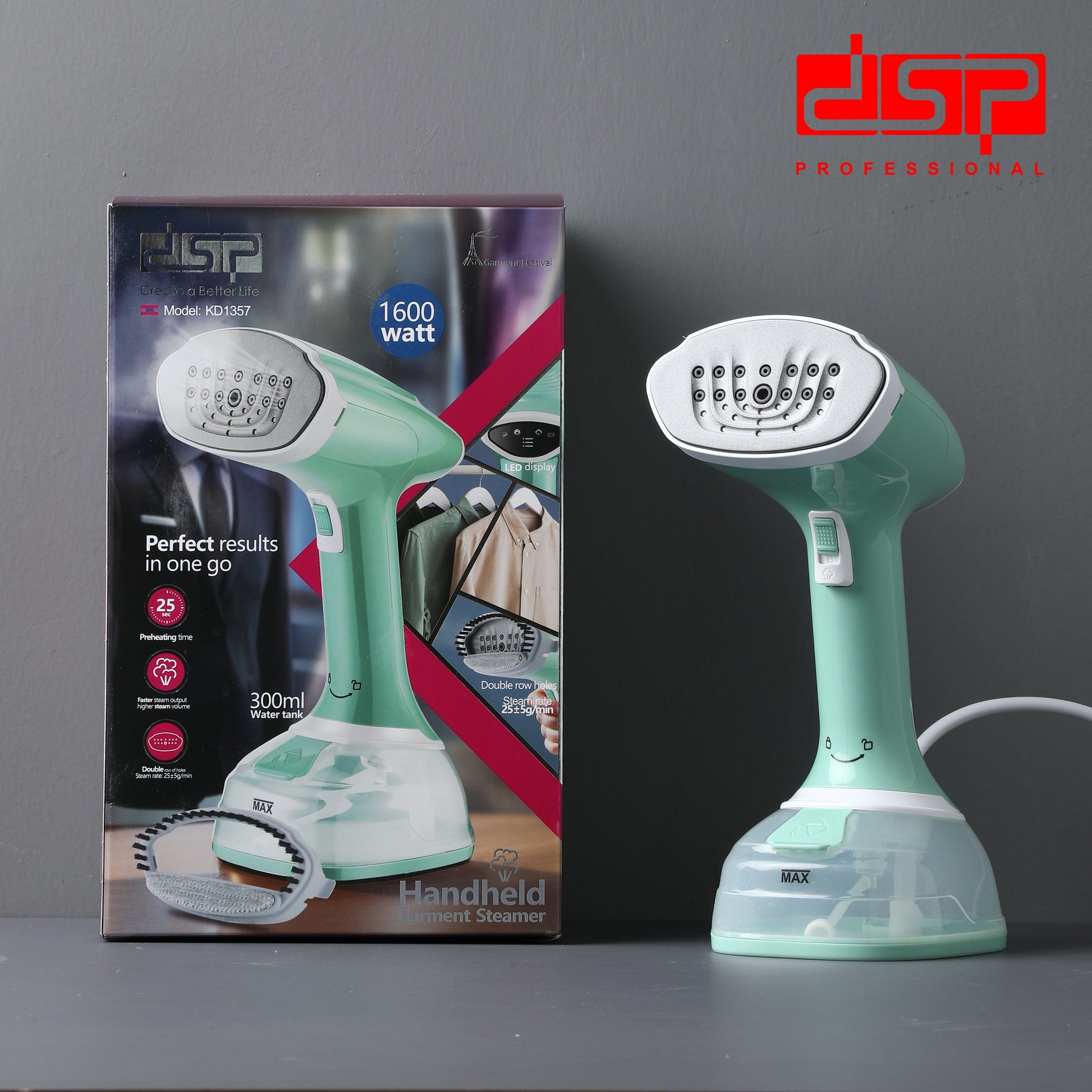 مكواة بخار يدوية DSP KD1357 – 1600 وات – خزان 300 مل – صورة 12