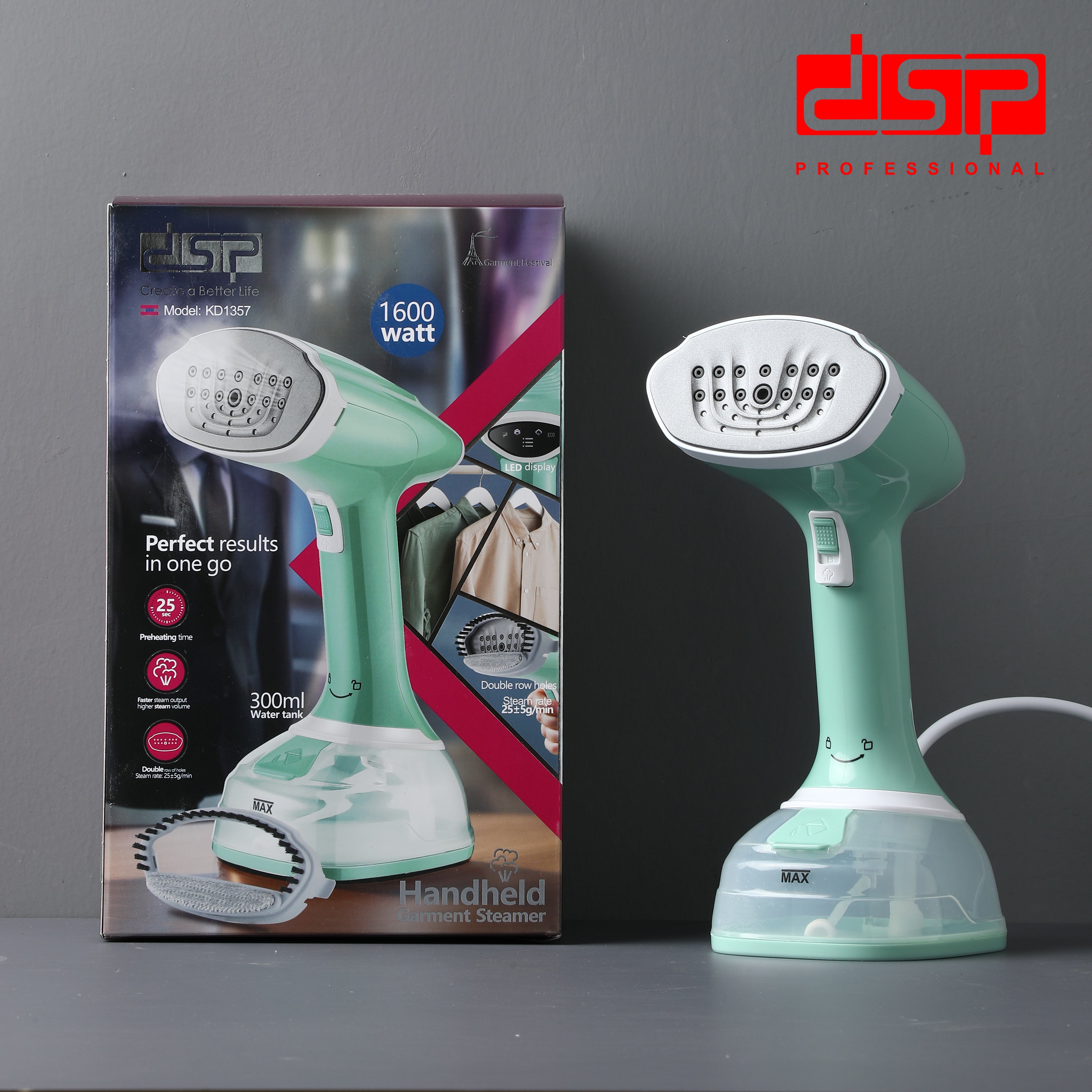 مكواة بخار يدوية DSP KD1357 – 1600 وات – خزان 300 مل – صورة 12