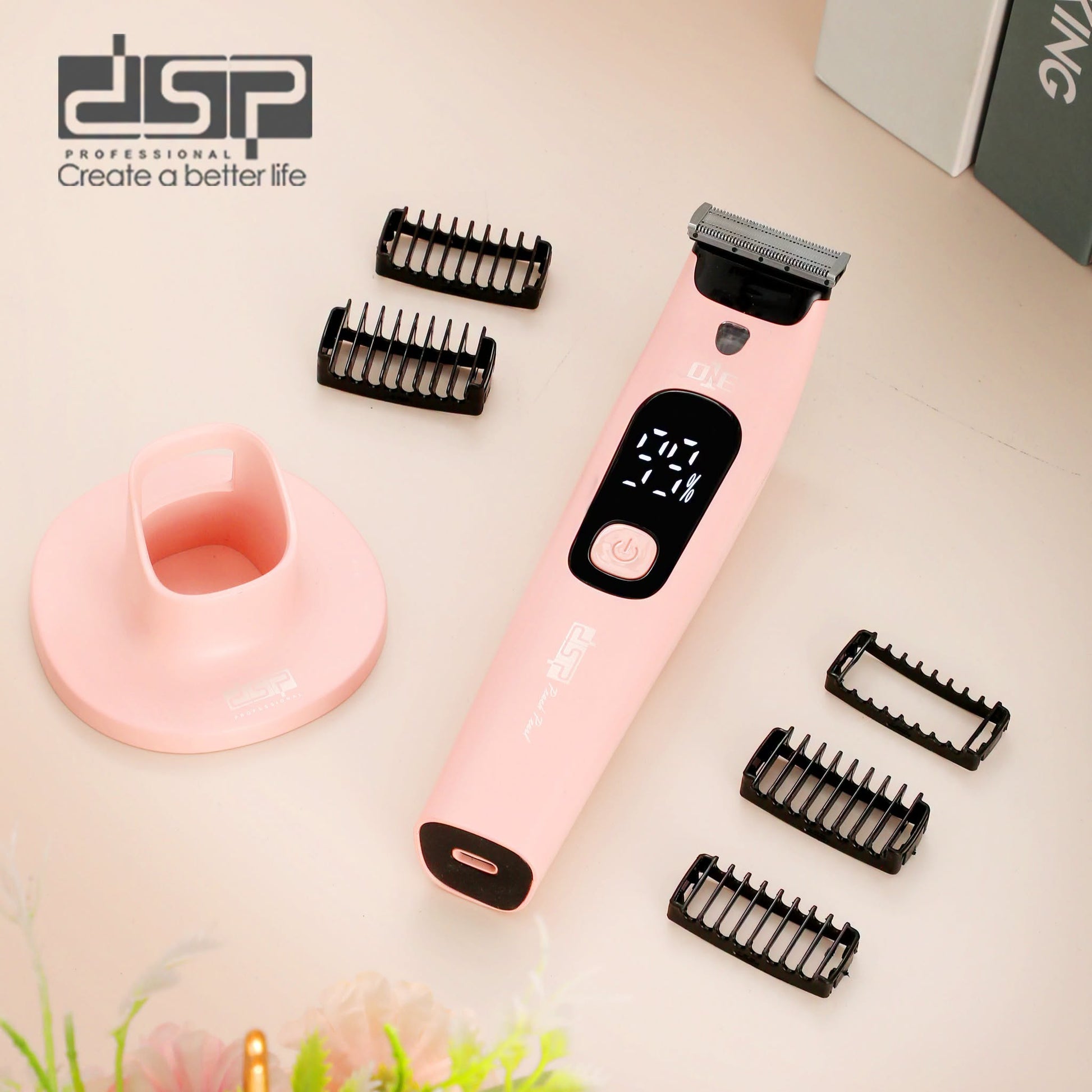 ماكينة إزالة الشعر للنساء للوجه والجسم ضد الماء IPX7 وشاشة LED DSP 60332U – صورة 4