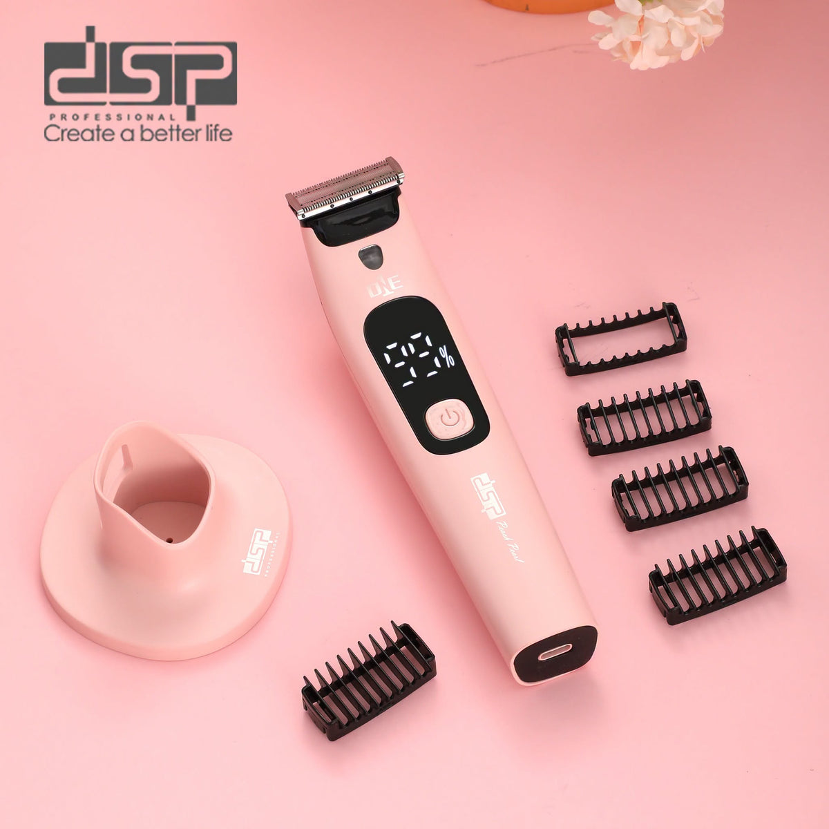 ماكينة إزالة الشعر للنساء للوجه والجسم ضد الماء IPX7 وشاشة LED DSP 60332U – صورة 5