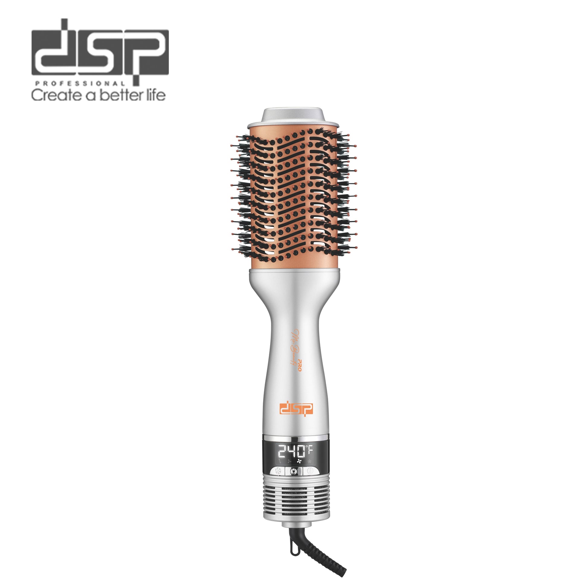فرشاة هواء ساخن 1000 وات بشاشة رقمية و3 سرعات و3 درجات حرارة DSP 50332S