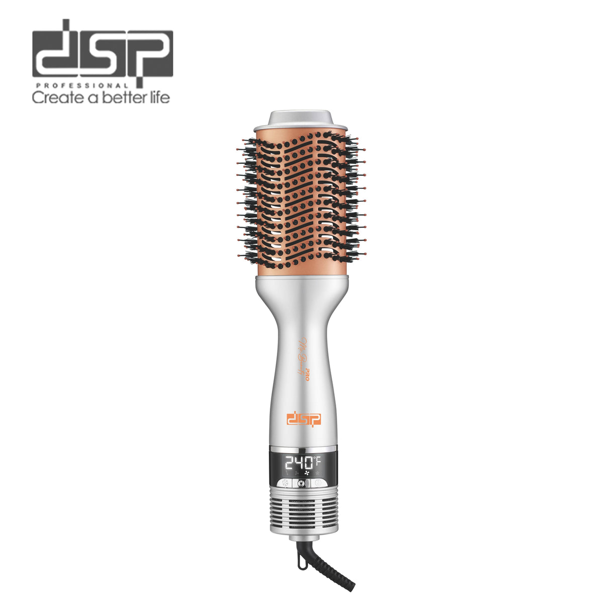 فرشاة هواء ساخن 1000 وات بشاشة رقمية و3 سرعات و3 درجات حرارة DSP 50332S