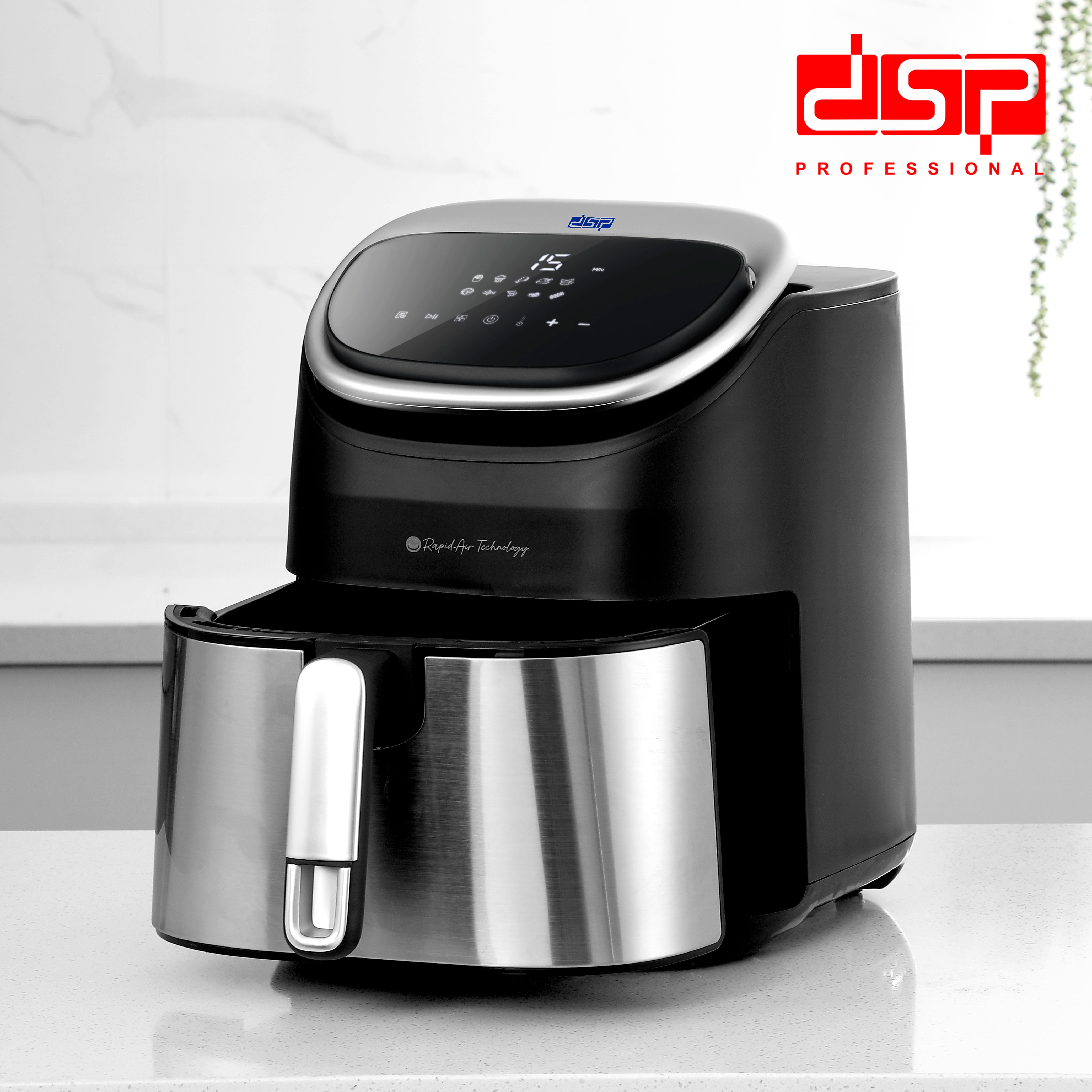 Air Fryer LED Display Adjustable Panel 7L 80% Less Oil 1600W | KB2180 | DSP | Image 7