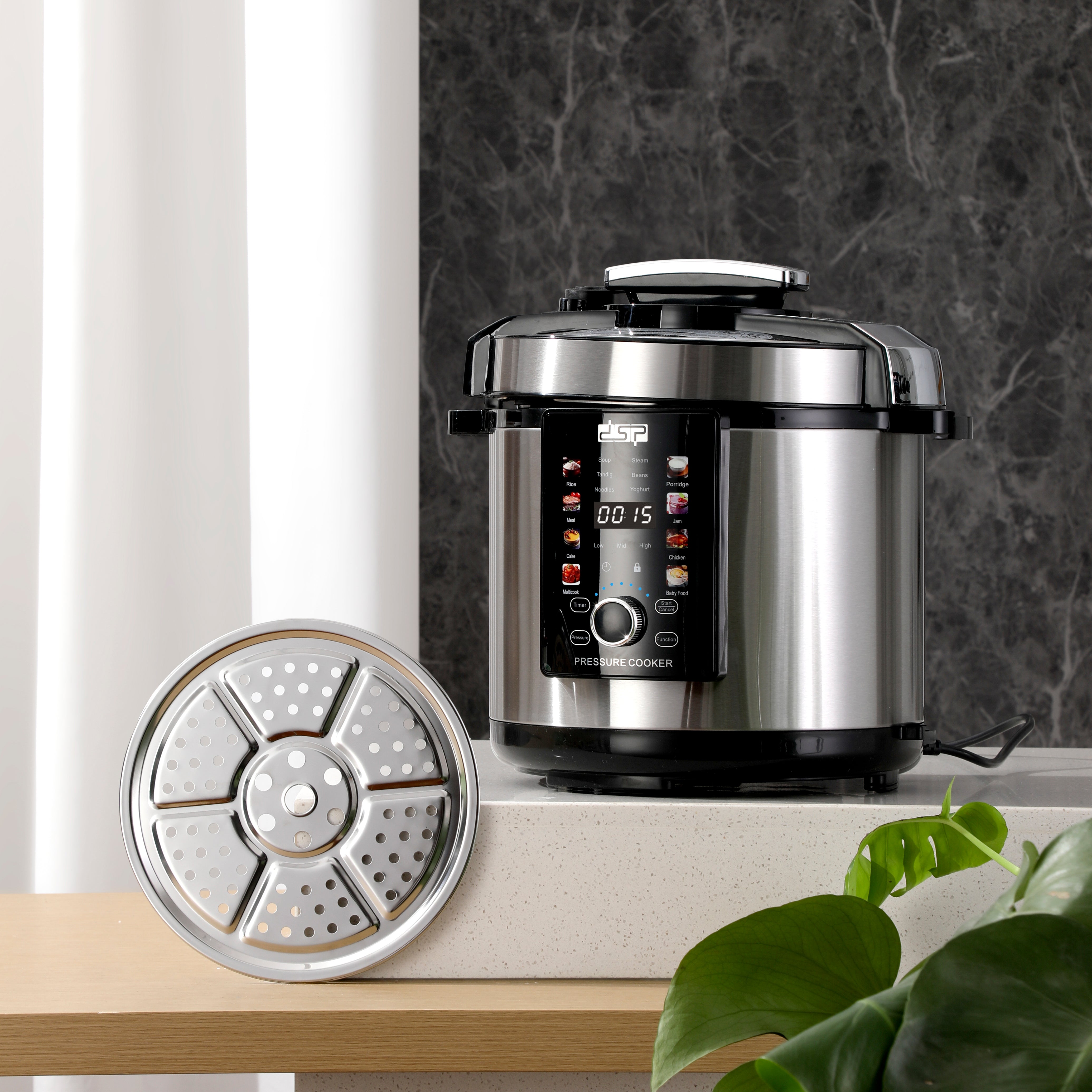 Electric Pressure Cooker DSP KB5034 – 6 Liters – 1000 Watts – 14 Cooking Programs