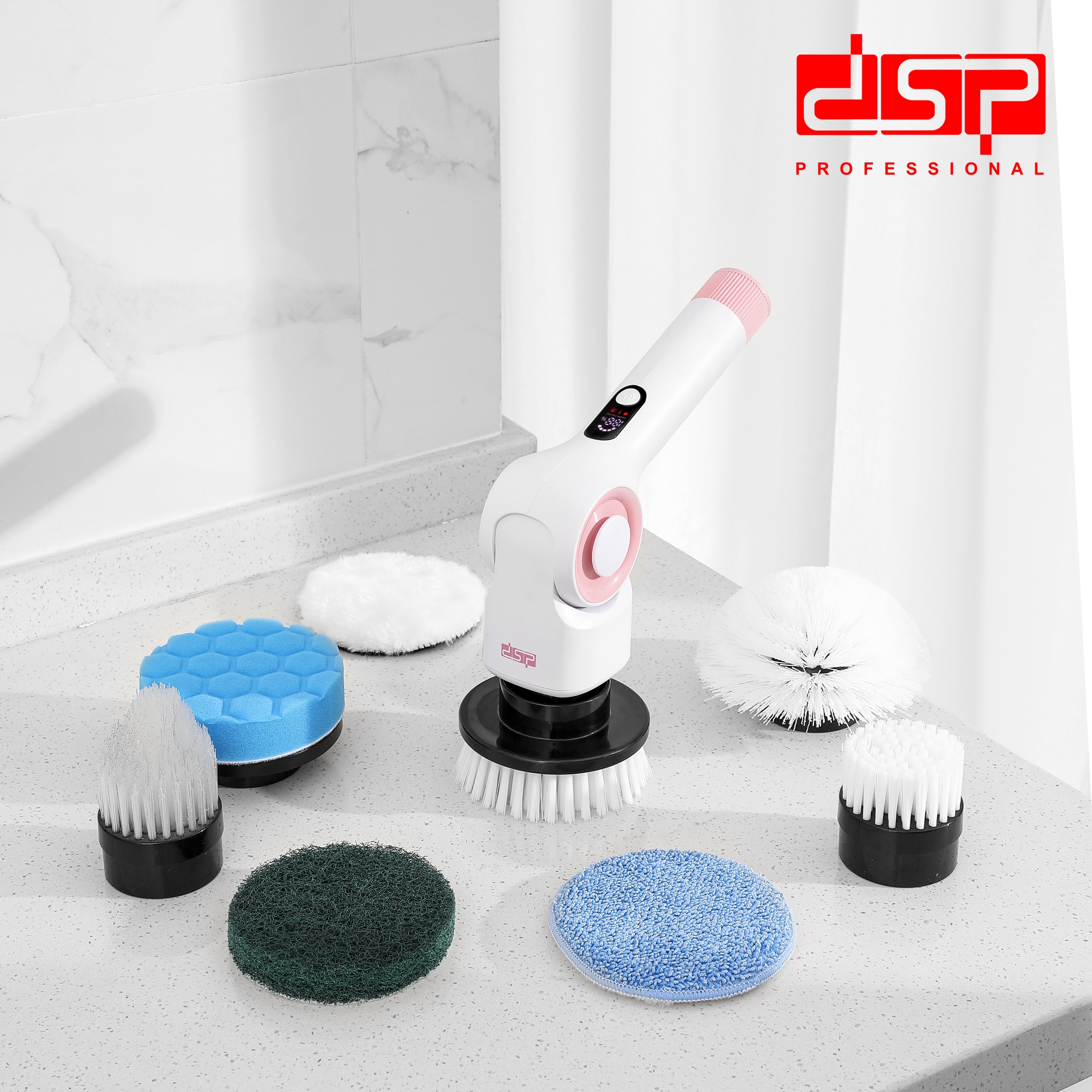 فرشاة تنظيف كهربائية دوّارة 11 في 1 – DSP KD2504