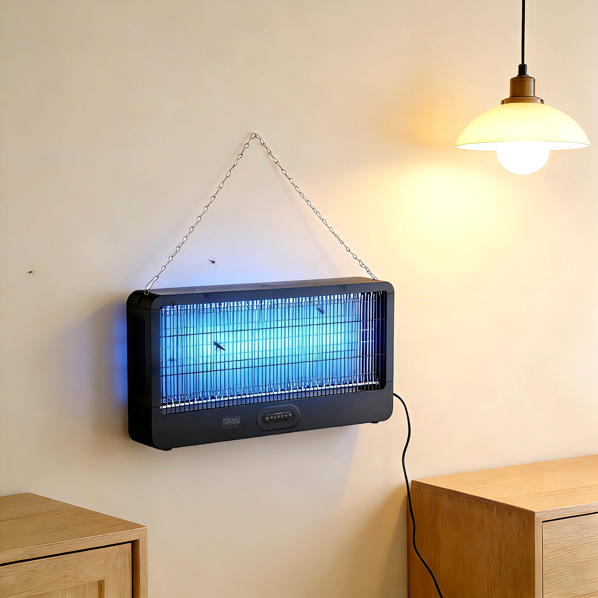 DSP KD3104 mosquito and insect zapper, 20 watt power - 200 m² coverage - UV 365nm with remote and timer