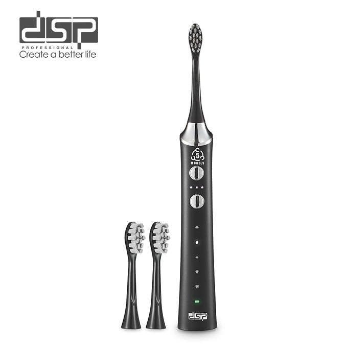 فرشاة أسنان كهربائية DSP 80188 – 15 إعدادًا ومؤقت دقيقتين وشحنة تدوم حتى 3 أشهر