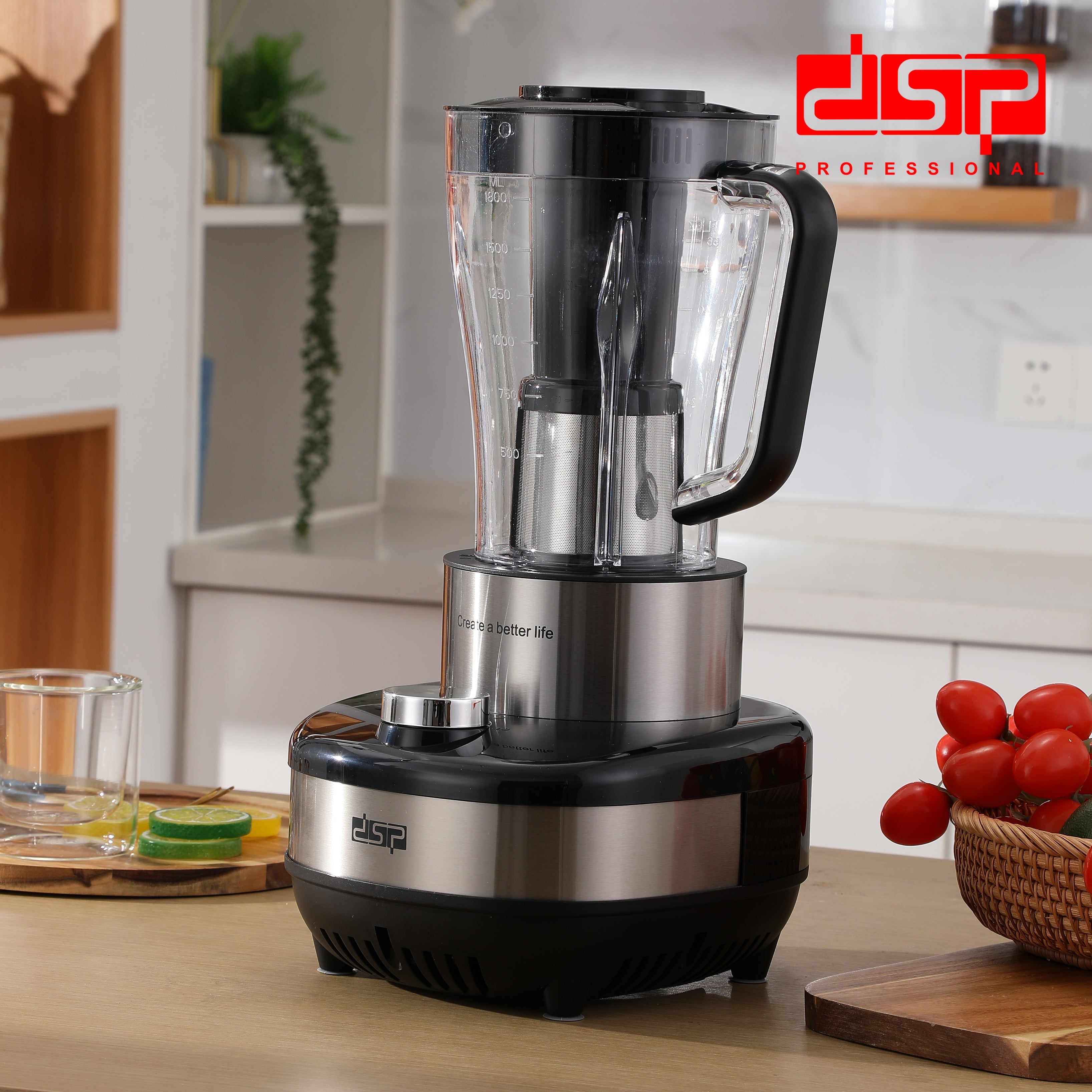خلاط DSP KJ2177 – 6 في 1 – 1800 وات – 1.8 لتر