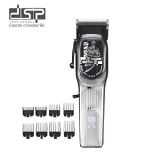 ماكينة قص شعر رجالي احترافية DSP 90084 – موتور بدون فحمات وشفرة قابلة للضبط و8 أمشاط