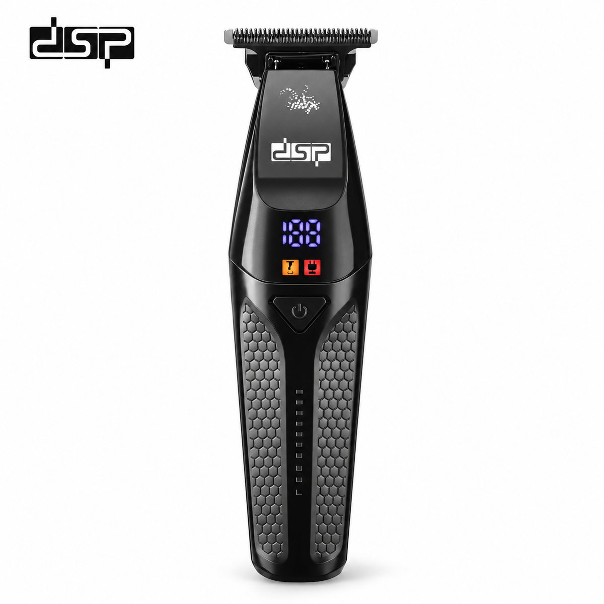 ماكينة قص شعر رجالي DSP 91666 – سرعتان وشاشة بطارية وتشغيل حتى 120 دقيقة