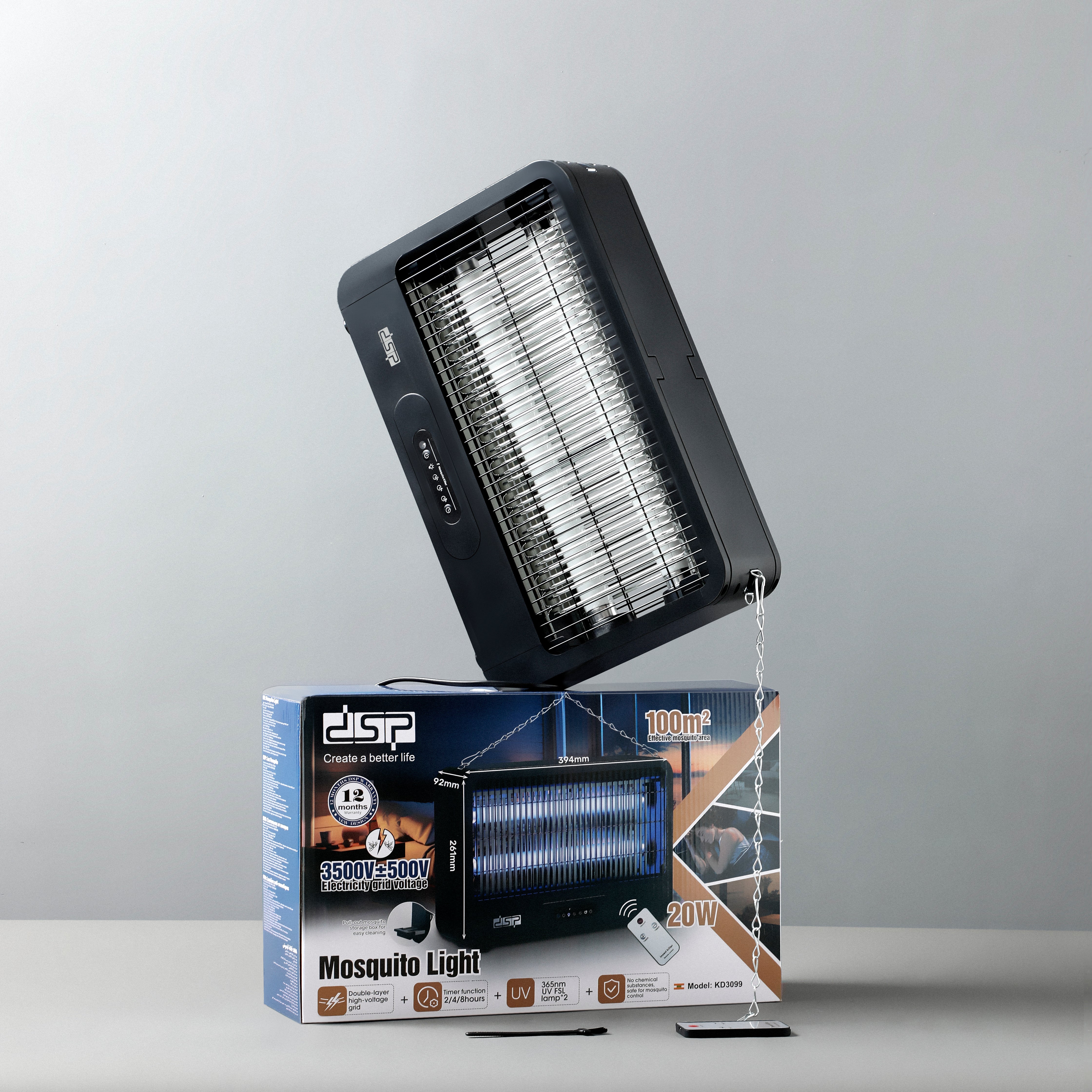 Electric Mosquito Killer UV Lamp 100m² Coverage | KD3099 | DSP | Image 9