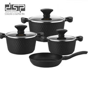 Granite Non-Stick Cookware Set 7-Piece Black | CA020-S02 | DSP | Image 1