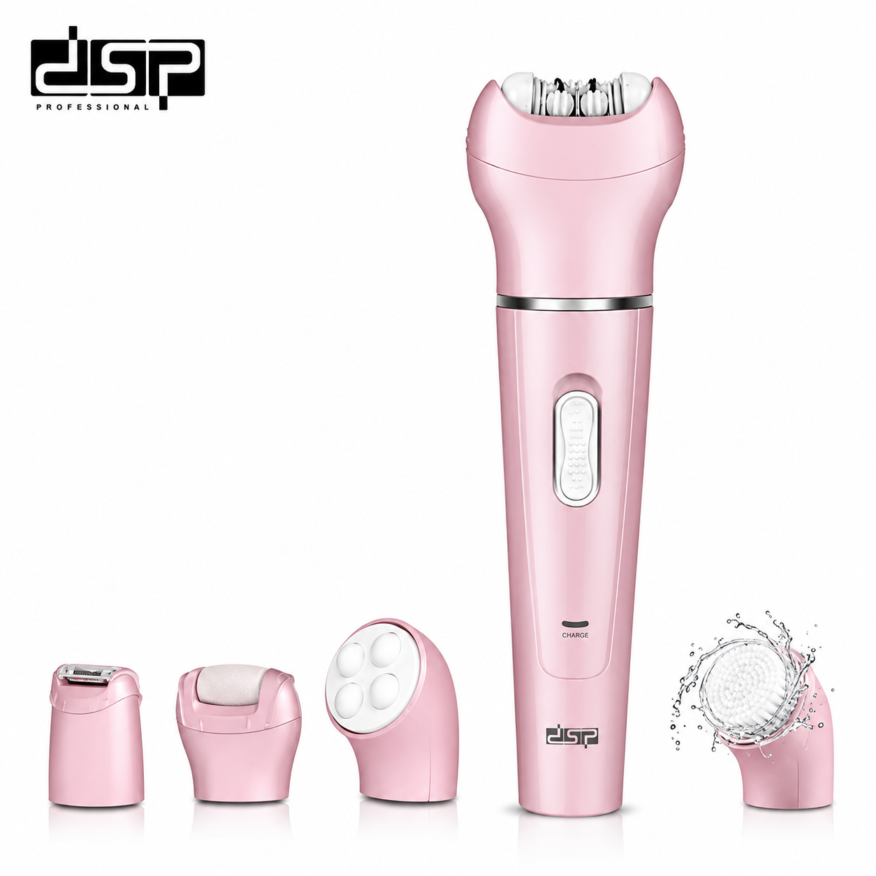 طقم العناية وإزالة الشعر 5 في 1 DSP 70153A – مقاوم للماء IPX4 مع 5 ملحقات