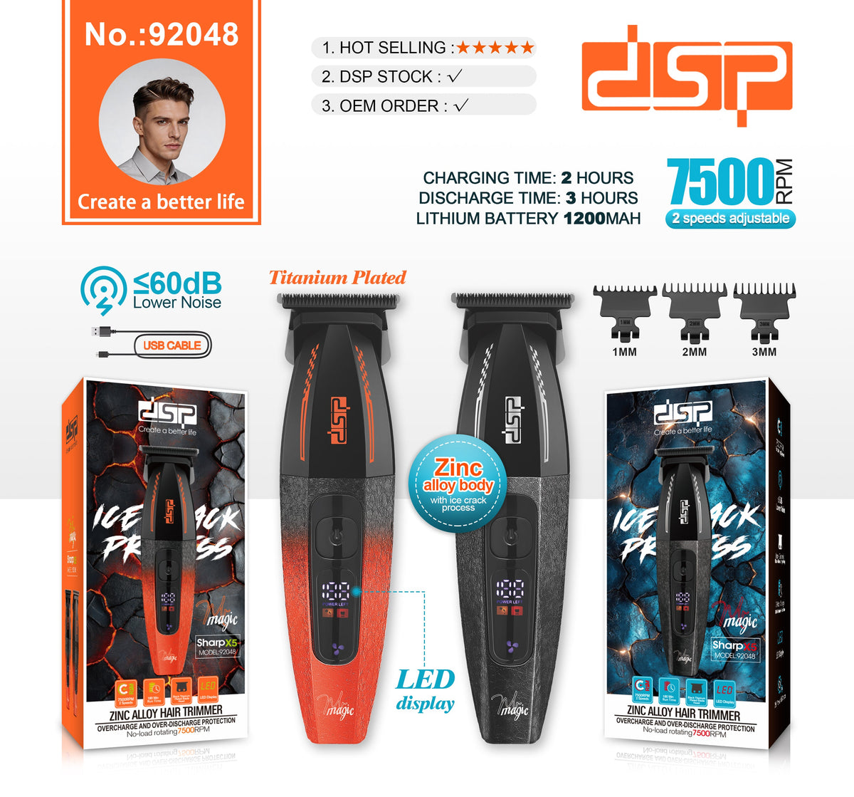 ماكينة تحديد ذقن وحواف DSP 92048 – صورة 10