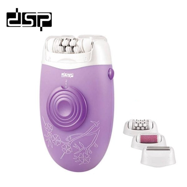 ماكينة إزالة الشعر للسيدات DSP 80011 – مع 3 ملحقات إضافية