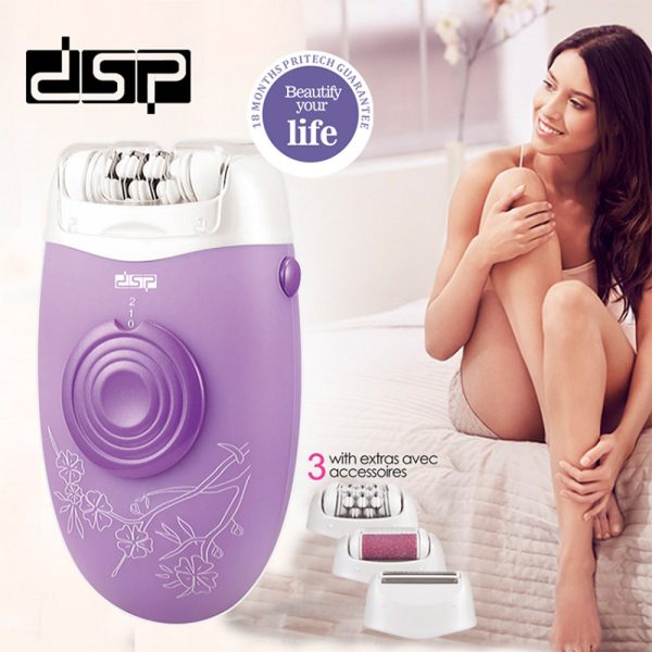 ماكينة إزالة الشعر للسيدات DSP 80011 – مع 3 ملحقات إضافية – صورة 4