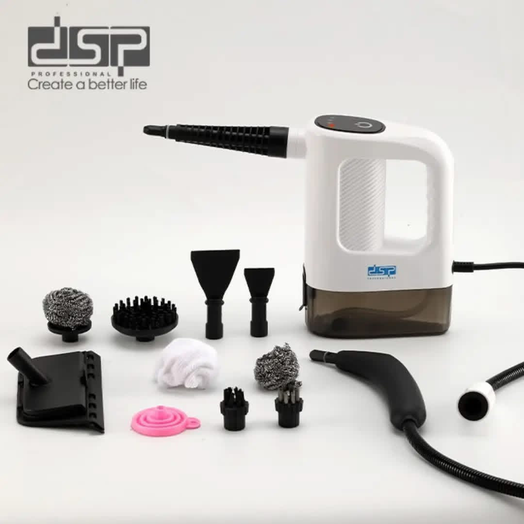 منظف بالبخار DSP KD2100 – 15 وظيفة في جهاز واحد | 1200 وات | ضغط 3 بار | خزان 400 مل