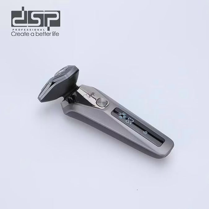 ماكينة تنعيم الذقن بثلاث رؤوس دوارة وقاعدة تنظيف وشحن أوتوماتيك DSP 60725