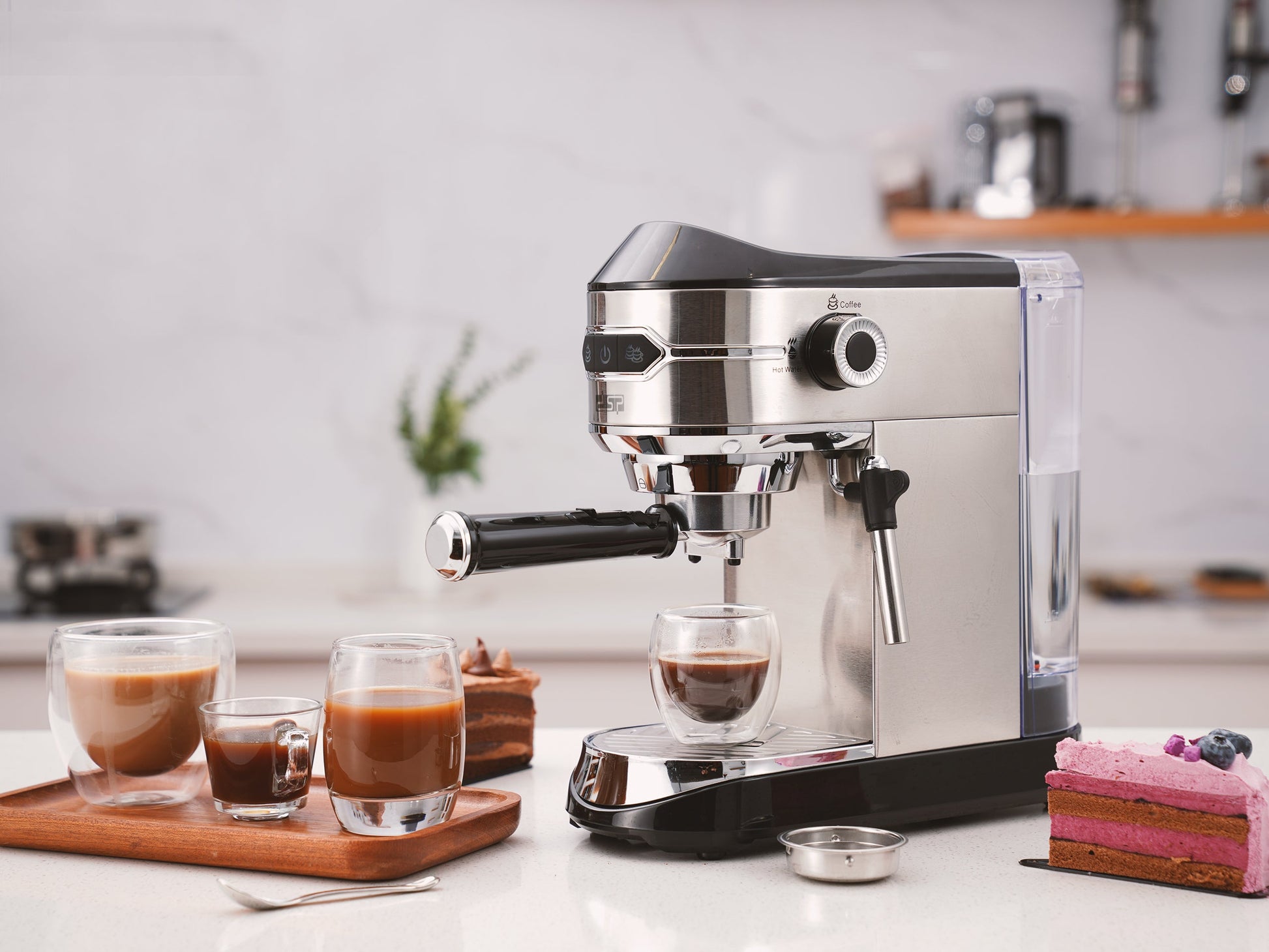 ماكينة إسبريسو 15 بار – 1450 وات – DSP KA3065 – صورة 6