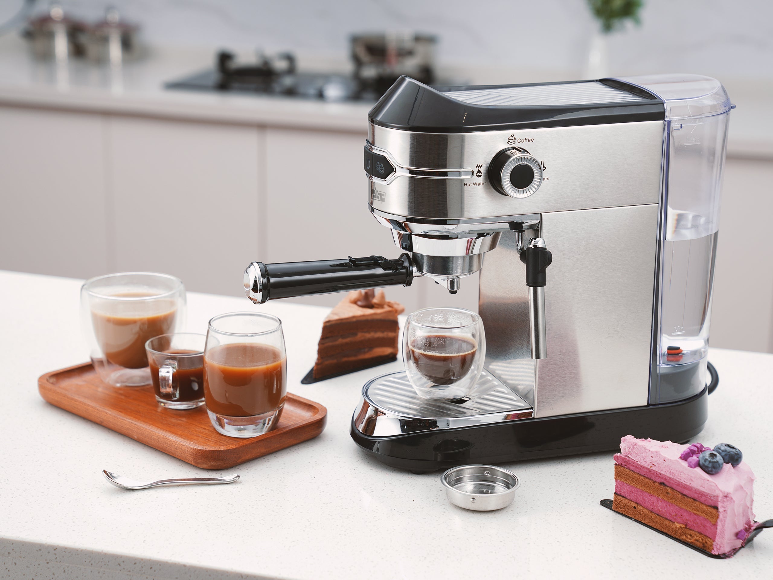ماكينة إسبريسو 15 بار – 1450 وات – DSP KA3065 – صورة 7