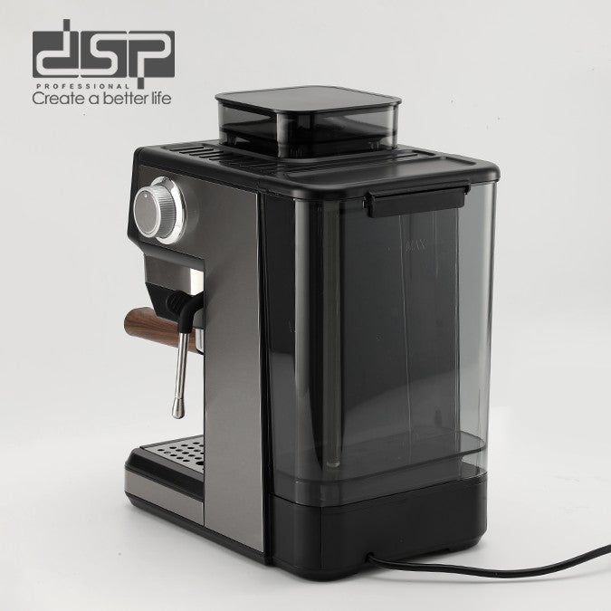 DSP KA3163 2-in-1 Espresso Machine with Built-in Grinder – 20 Bar, 1350 W, Touch Screen