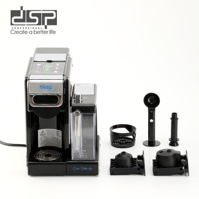 ماكينة قهوة كبسولات 2 في 1 مع خافق لبن – 20 بار – DSP KA3188 – صورة 2