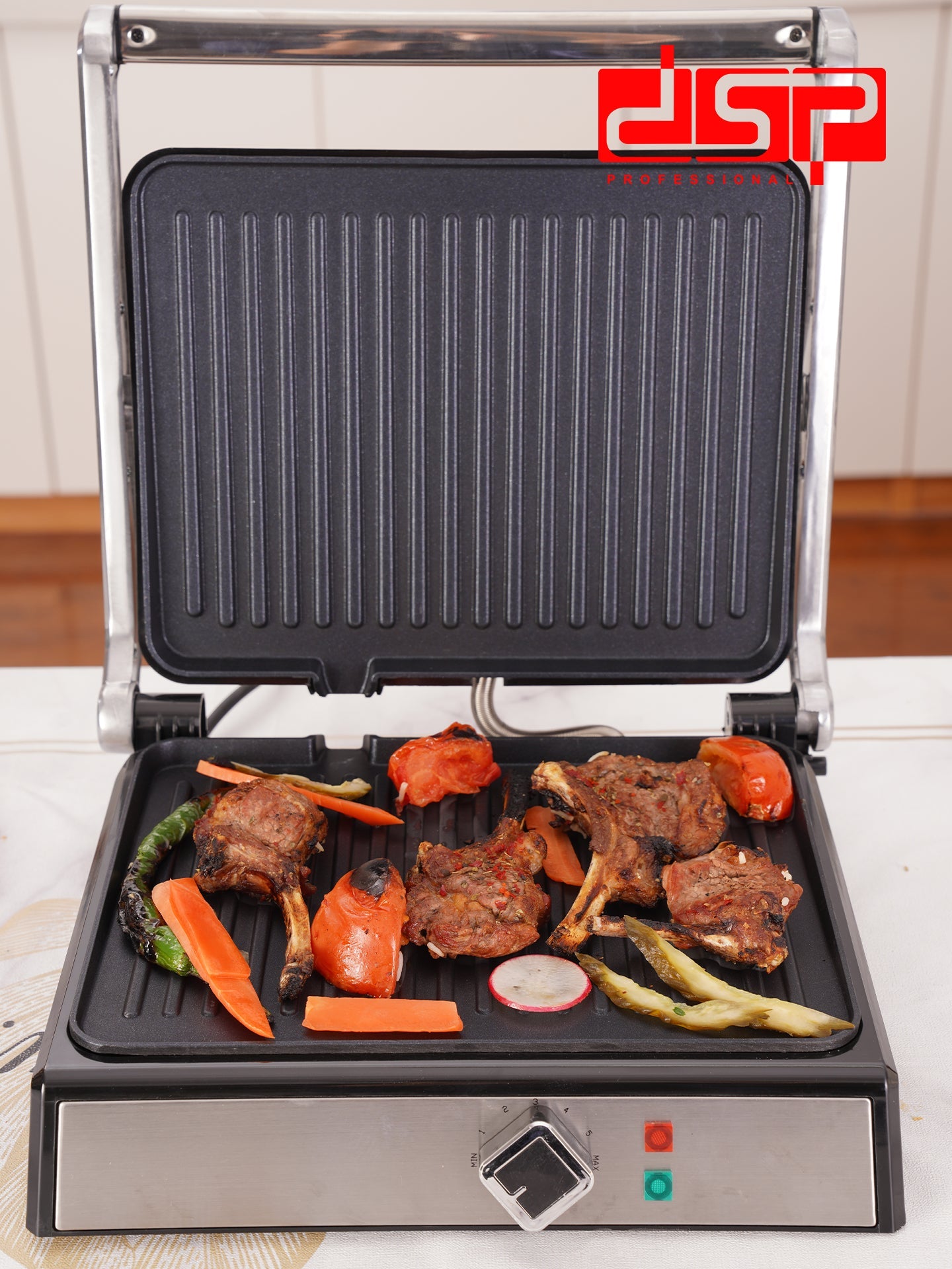 Healthy Electric Grill Dual Non-Stick Surface 29x22cm 1800W | KB1048 | DSP | Image 4