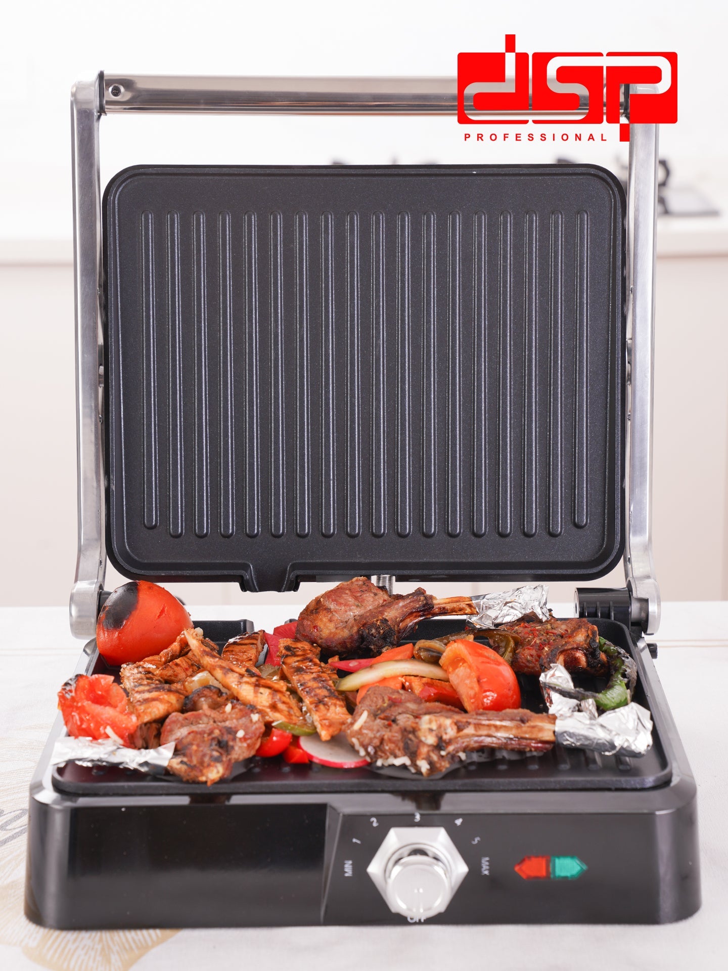 Electric Grill 180° Flat Opening Non-Stick 29x22cm 1800W | KB1049 | DSP | Image 4