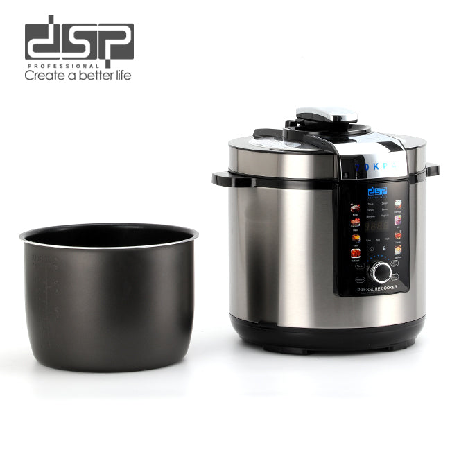 حلة ضغط كهربائية DSP KB5037 – سعة 8 لتر | 1350 وات | 14 برنامج طهي | شاشة لمس IMD