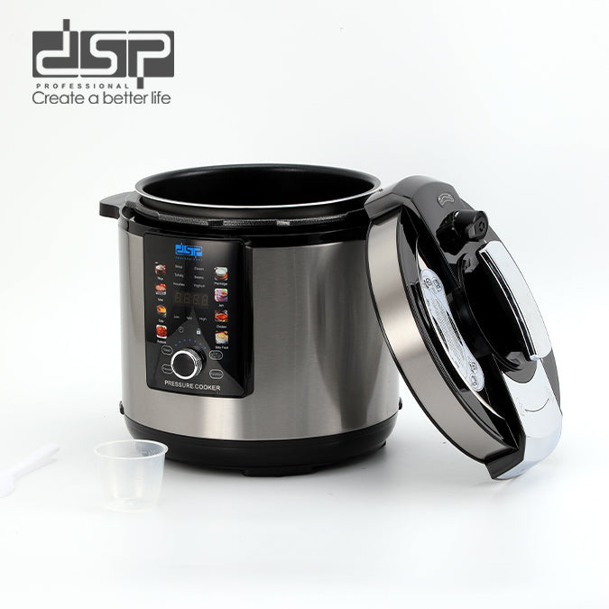حلة ضغط كهربائية DSP KB5037 – سعة 8 لتر | 1350 وات | 14 برنامج طهي | شاشة لمس IMD
