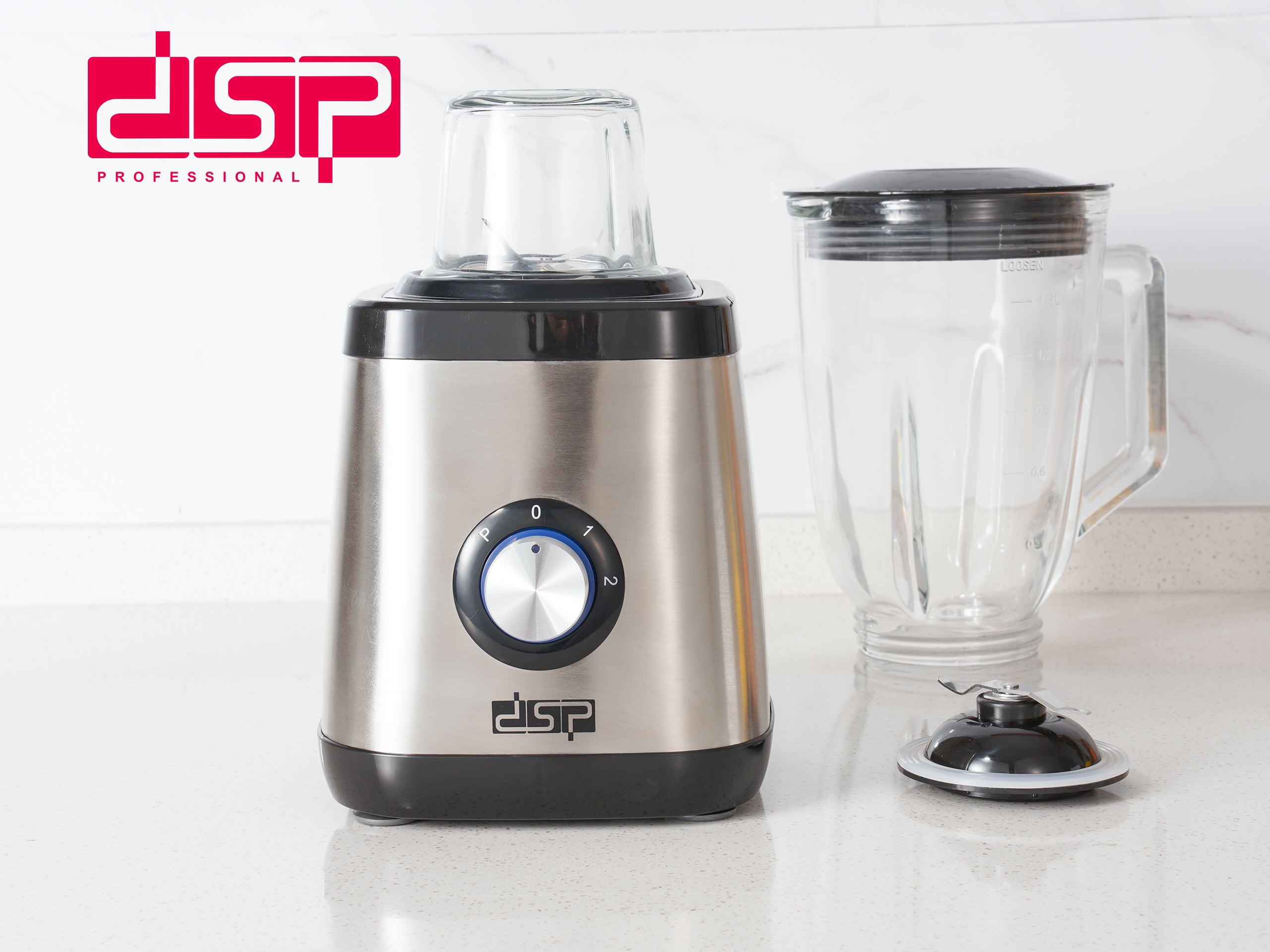 Blender DSP KJ2203 – 2 in 1 – 900 Watts – Stainless Steel