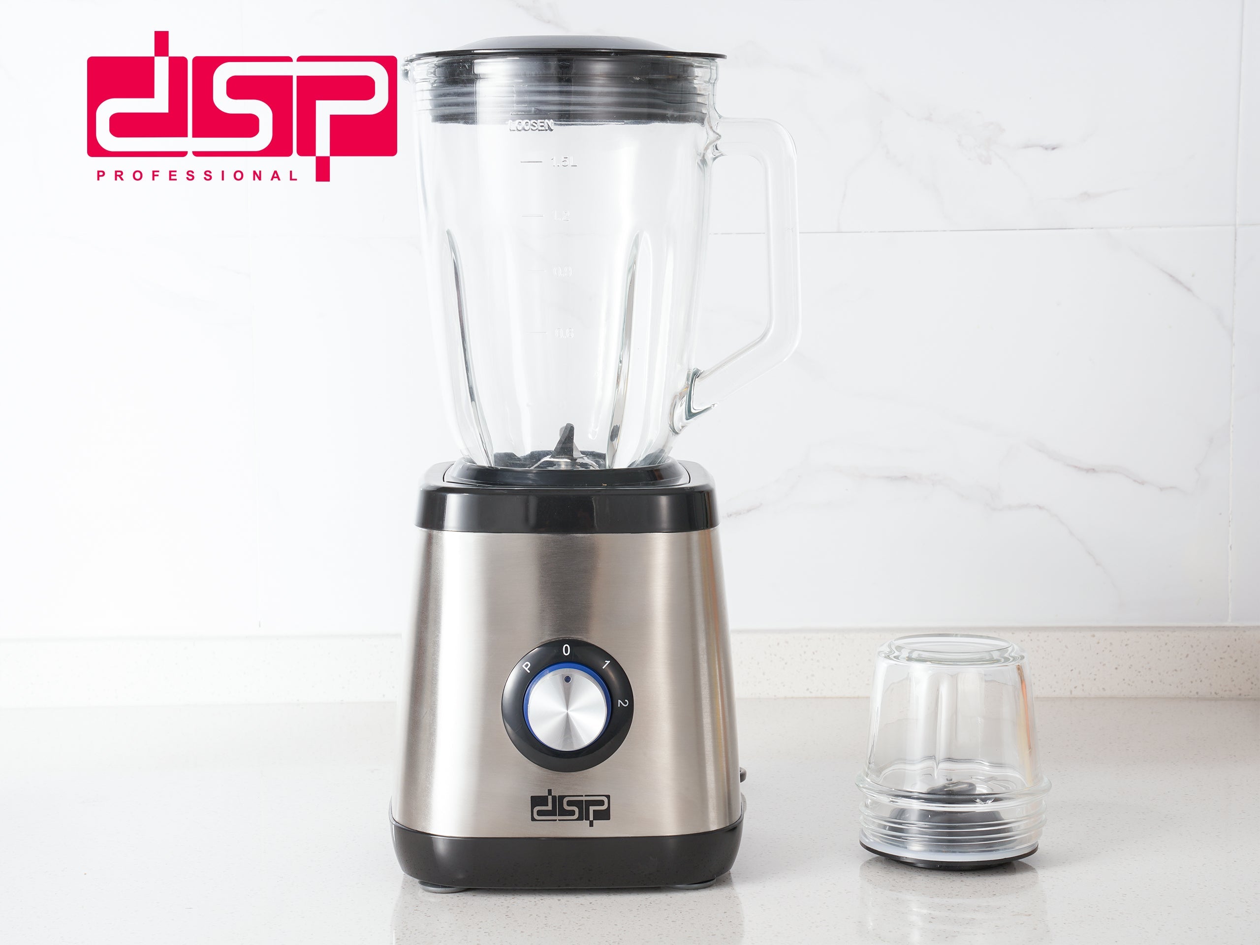 Blender DSP KJ2203 – 2 in 1 – 900 Watts – Stainless Steel