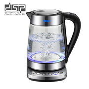غلاية زجاج بتحكم في الحرارة – 1.7 لتر – 2200 وات – DSP KK1291