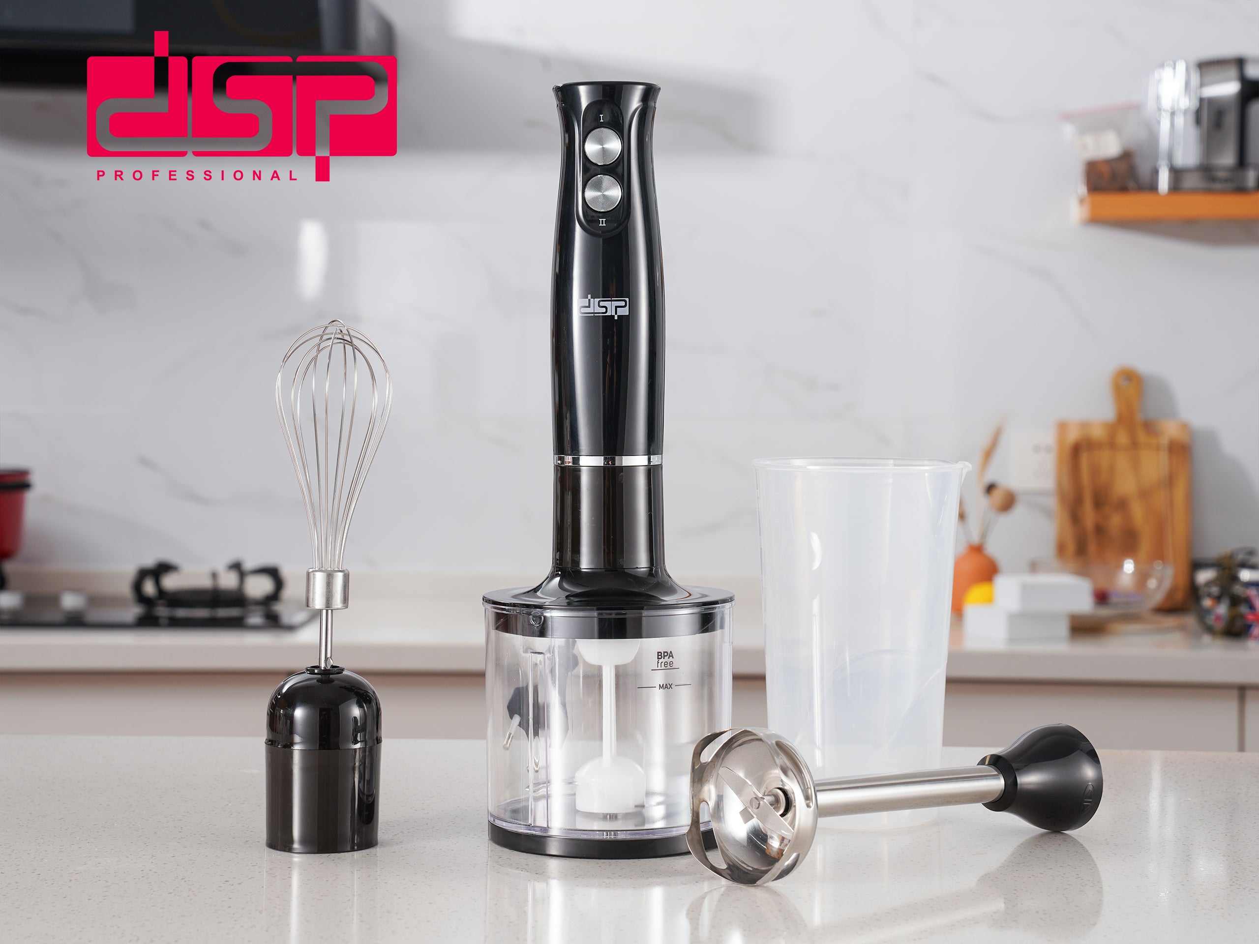 هاند بليندر 500 وات – طقم 4 في 1 – DSP KM1093