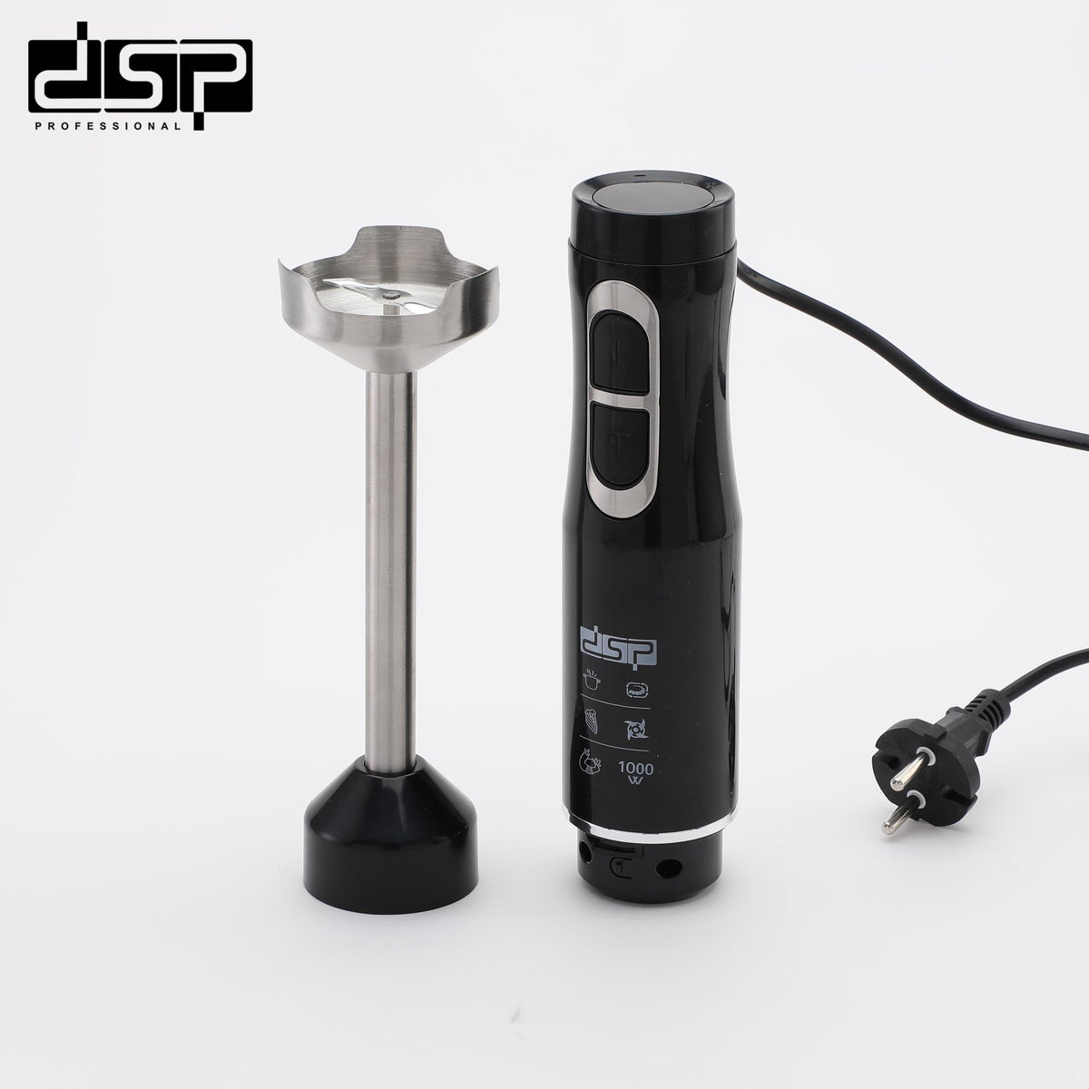 هاند بليندر 1000 وات – شاشة رقمية وذراع ستانلس قابل للفصل – DSP KM1170 – صورة 2